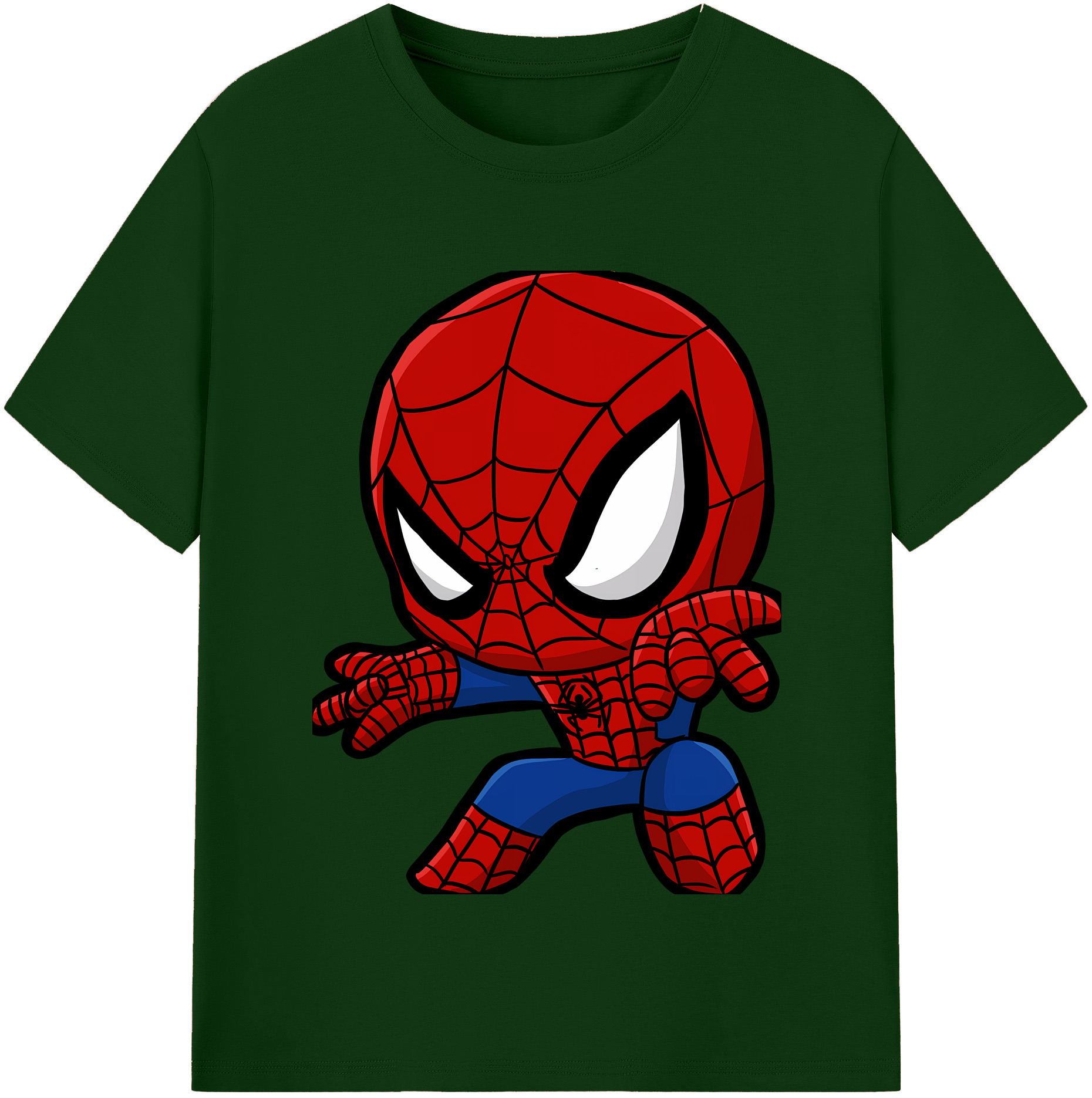 （画像用） Spider Man スパイダーマン 綿100％半袖Tシャツ（フロントプリント）